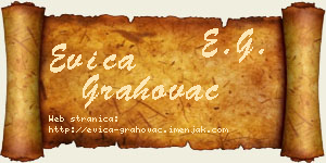 Evica Grahovac vizit kartica